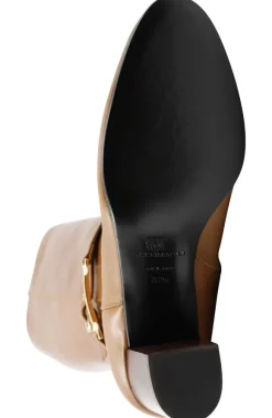 Adriana Knee High Block Heel Leather Boot