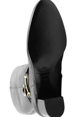 Adriana Knee High Block Heel Leather Boot