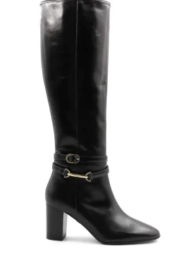 Adriana Knee High Block Heel Leather Boot