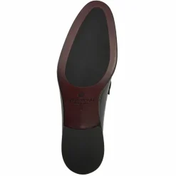 Alessio Slip On Black Bit Loafer Black Leather