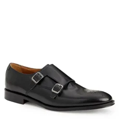 Alfeo Double Monk Strap-Black