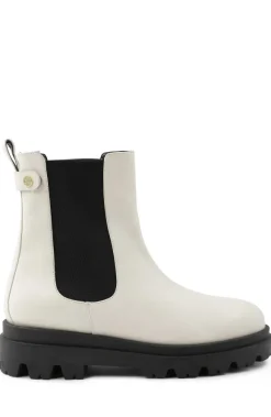 Alma Chunky Leather Chelsea Boot - Off