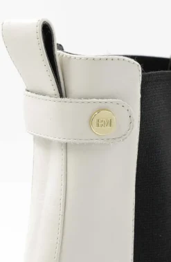 Alma Chunky Leather Chelsea Boot - Off