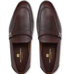 Arlo Slip On Side Bit Loafer Brown Leather