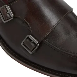 Biagio Double Monk Slip On Loafer Leather