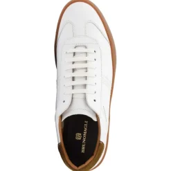 Bono Leather Lace-Up Sneaker - White