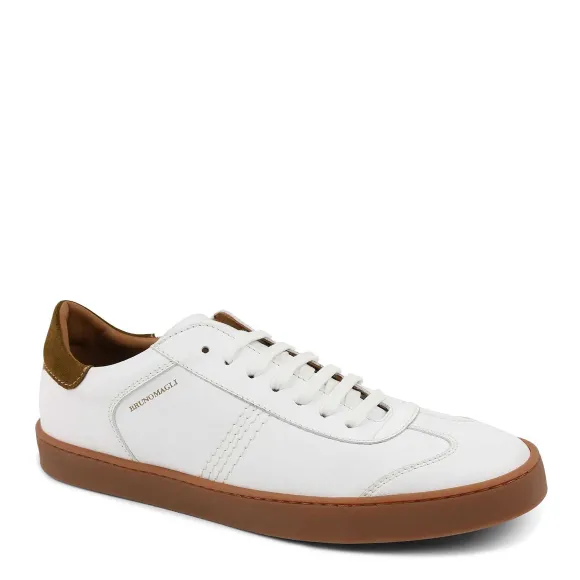 Bono Leather Lace-Up Sneaker - White