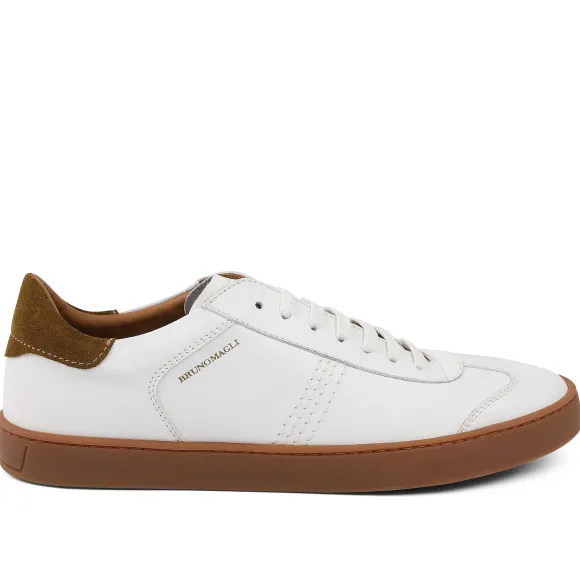 Bono Leather Lace-Up Sneaker - White