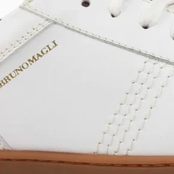 Bono Leather Lace-Up Sneaker - White