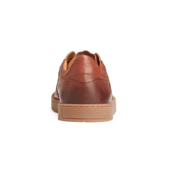 Bono Leather Lace-Up Sneaker-Cognac