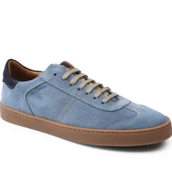 Bono Suede Lace-Up Sneaker - Light Blue