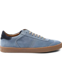 Bono Suede Lace-Up Sneaker - Light Blue