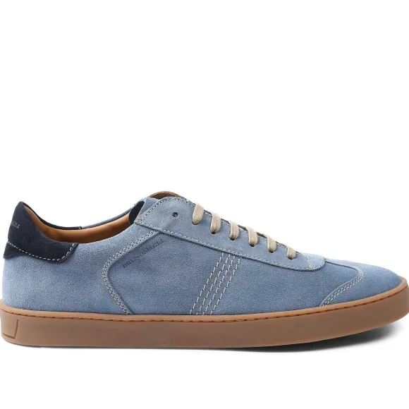 Bono Suede Lace-Up Sneaker - Light Blue
