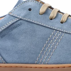 Bono Suede Lace-Up Sneaker - Light Blue