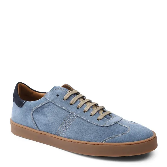 Bono Suede Lace-Up Sneaker - Light Blue