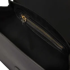 Camilla Equestrian Inspired Handbag Black Nappa Leather