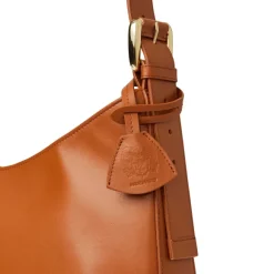 Cora Hobo Handbag Cognac Nappa Leather