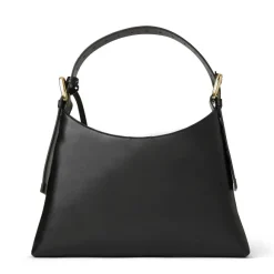 Cora Mini Hobo Handbag Black Nappa Leather