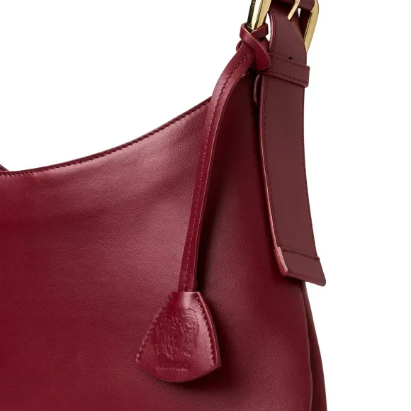 Cora Mini Hobo Wine Nappa Leather