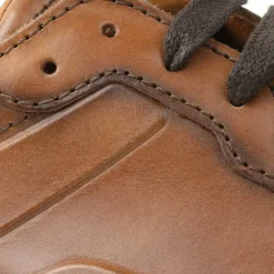 Davio Hand-Burnished Leather Sneaker