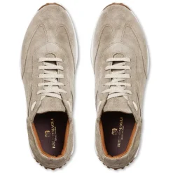 Duccio Mid Suede Jogger Sneaker-Taupe