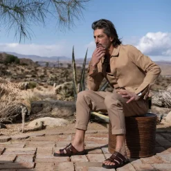 Empoli Leather Slide Sandal