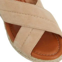 Eva Wedge Heel Sand Suede