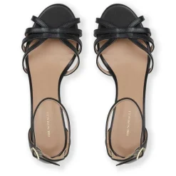 Felicity Strapped Sandal Low Heel Black