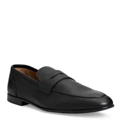 Lastra Slip-On Leather Loafer-Black