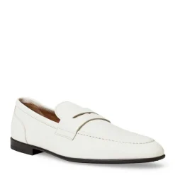 Lastra Slip-On Leather Loafer-Off White