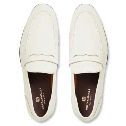Lastra Slip-On Leather Loafer-Off White