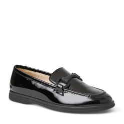 Manila Modern Patent Loafer- Black Patent