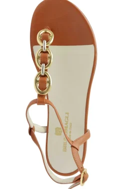 Marina Leather Embellished Thong Sandal