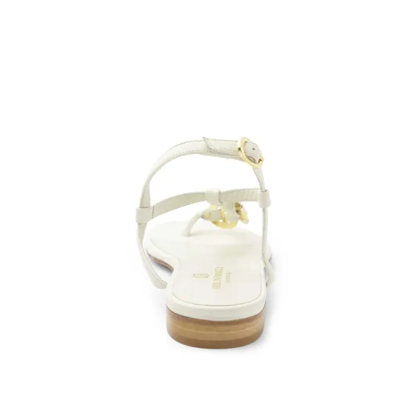 Marina Leather Embellished Thong Sandal