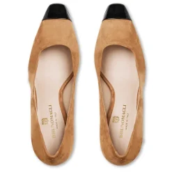Melania Square Toe Suede Pump Suede