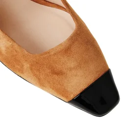 Melania Square Toe Suede Pump Suede