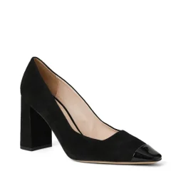 Melania Square Toe Suede Pump