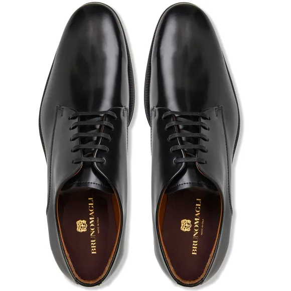 Metti Oxford Black Leather