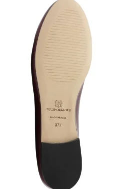 Mimi Signature Leather Ballet Flat - Bordeaux Patent