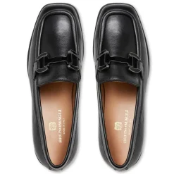 Natalie Square Toe Loafer Leather