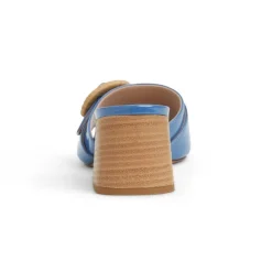 Page Single Band Sandal Blue Patent