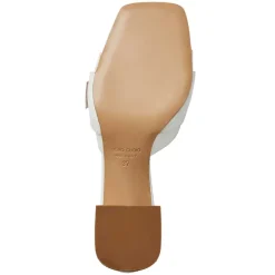 Page Single Band Sandal White Patent