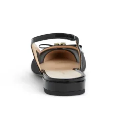Pamina Slingback Flat Black Patent