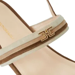 Portia Sandal Brown/Natural Suede