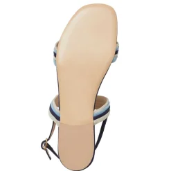 Portia Sandal Navy/Blue/Sand Suede
