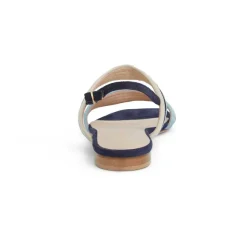 Portia Sandal Navy/Blue/Sand Suede