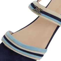 Portia Sandal Navy/Blue/Sand Suede
