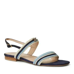 Portia Sandal Navy/Blue/Sand Suede