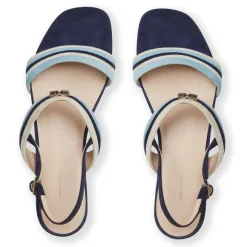 Portia Sandal Navy/Blue/Sand Suede