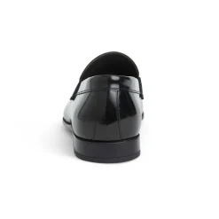 Saffo Slip On Black Bit Loafer Black Leather